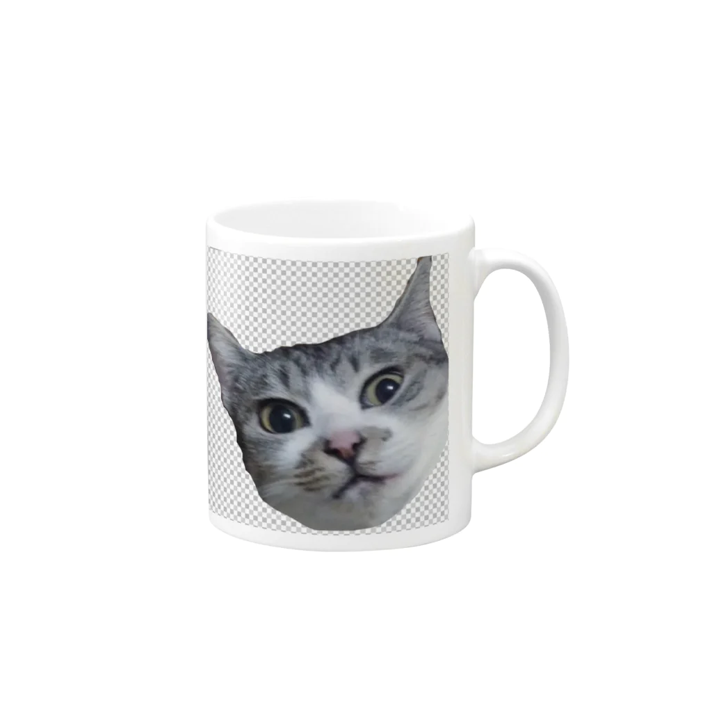 Una_nekoの★猫★ショコちゃんシリーズ Mug :right side of the handle