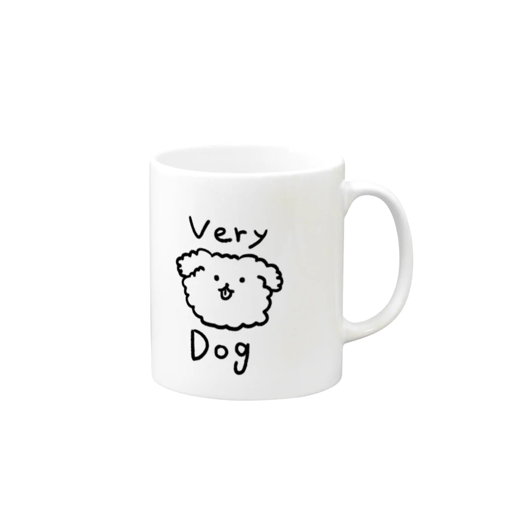 森林のめっちゃ犬 Mug :right side of the handle