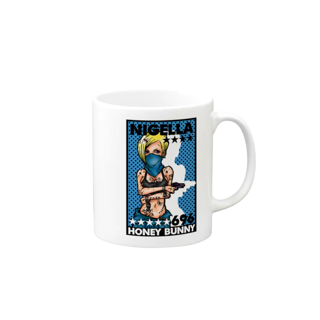 HoneyBunny＊sexyTシャツ＊のニゲラ Mug :right side of the handle