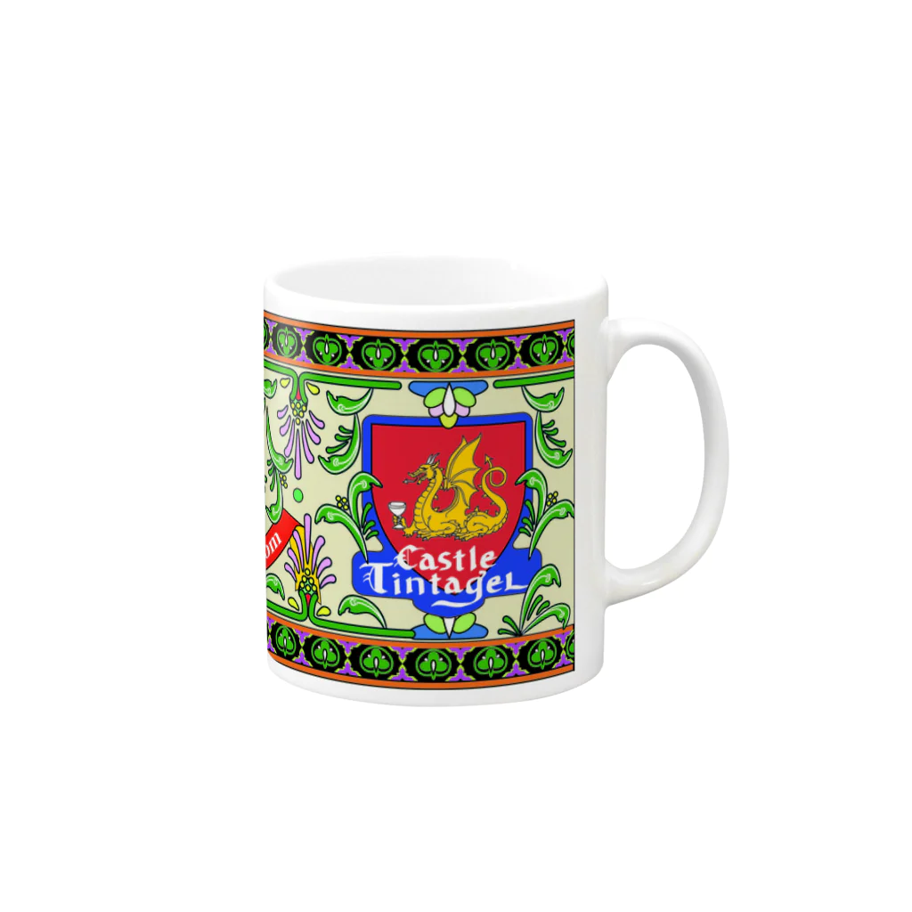 Castle　Tintagelのティンタジェルロゴ カップ Mug :right side of the handle