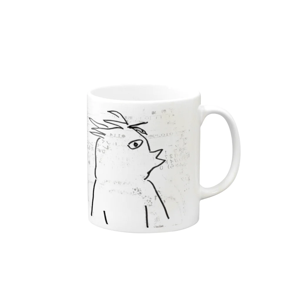 らりごのいわぺんさん Mug :right side of the handle