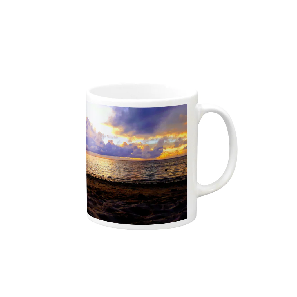 orange_honeyの夕焼け10 Mug :right side of the handle