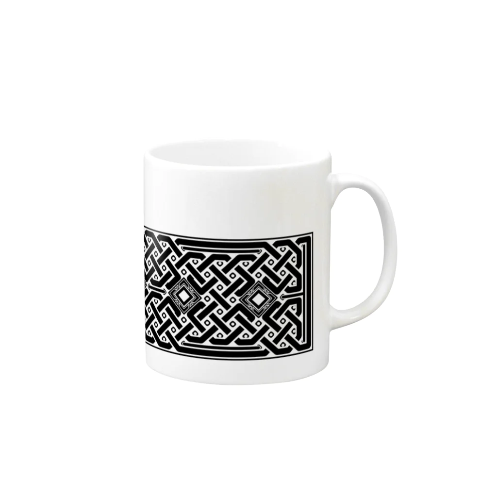 Marks_of_WanderのKnot Square Facet Mug :right side of the handle