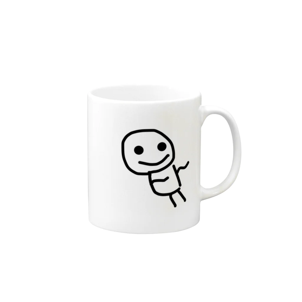 こびとしょっぷのこびと (ごきげん) Mug :right side of the handle