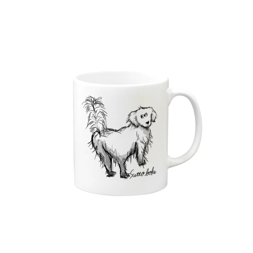 ui.のGolden Retriever Mug :right side of the handle