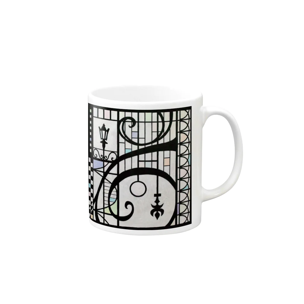 Knight Timeの何か気になるコンポジション Mug :right side of the handle