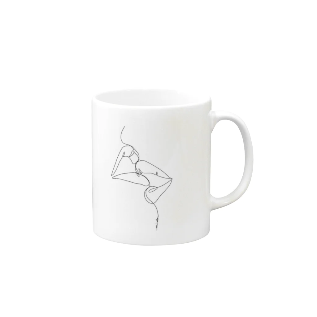 OsianのKiss Mug :right side of the handle