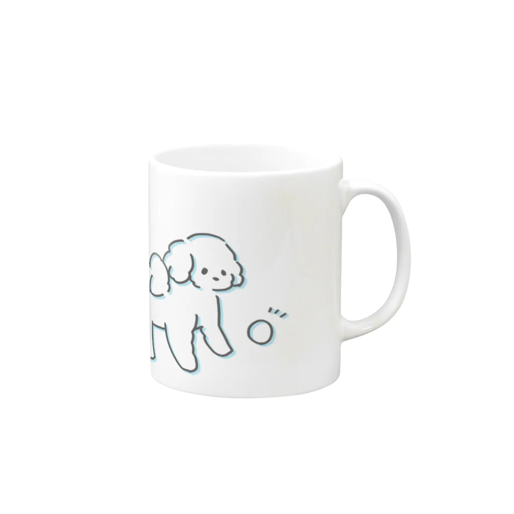 ソラリナのふわふわトイプードル6 Mug :right side of the handle