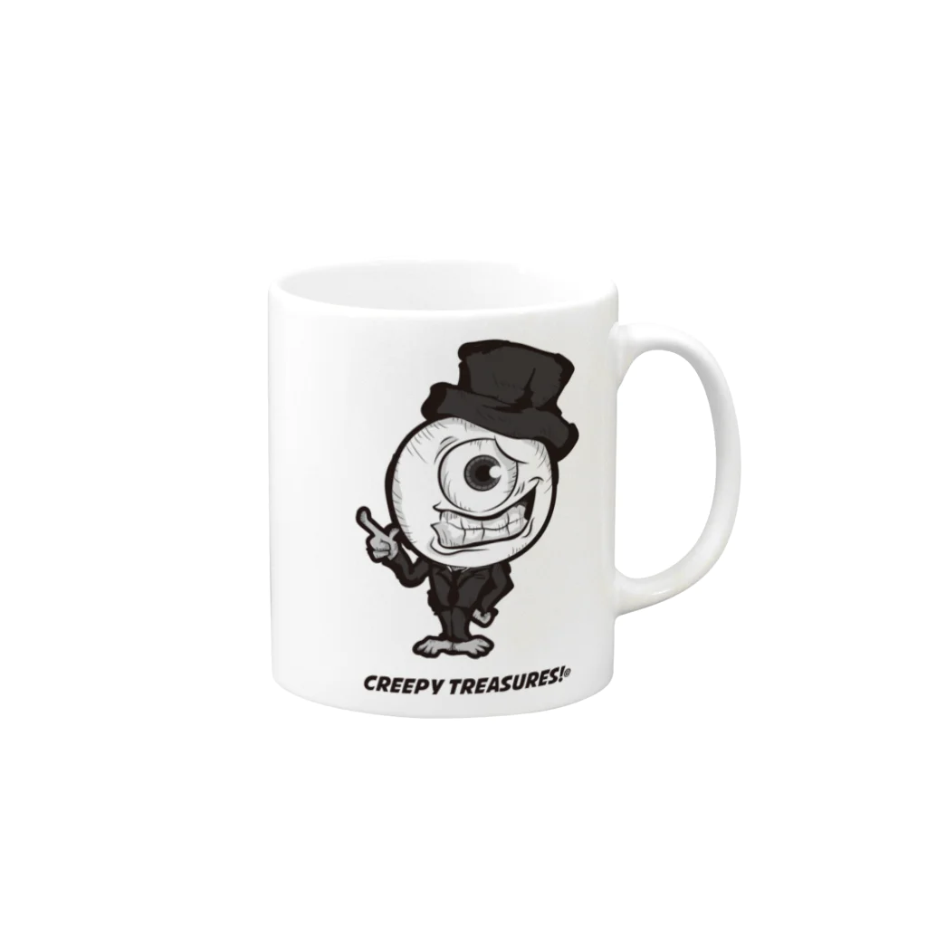 Creepy Treasures!のCrazy Monster! Eyebon　【B】 Mug :right side of the handle