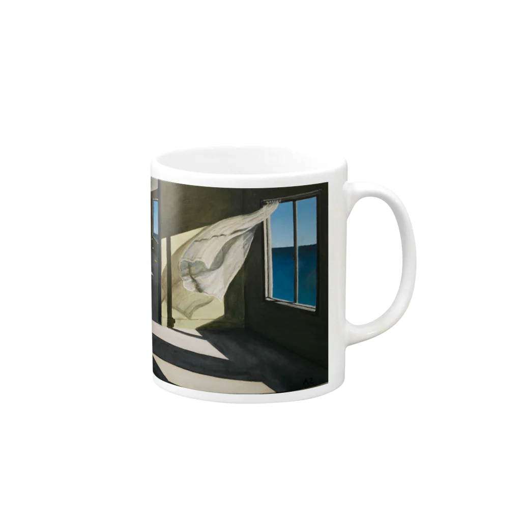 Knight Timeの海辺の窓Ⅱ Mug :right side of the handle