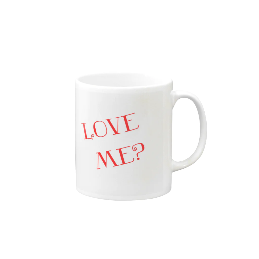 だーちゃんのLOVE ME? Mug :right side of the handle