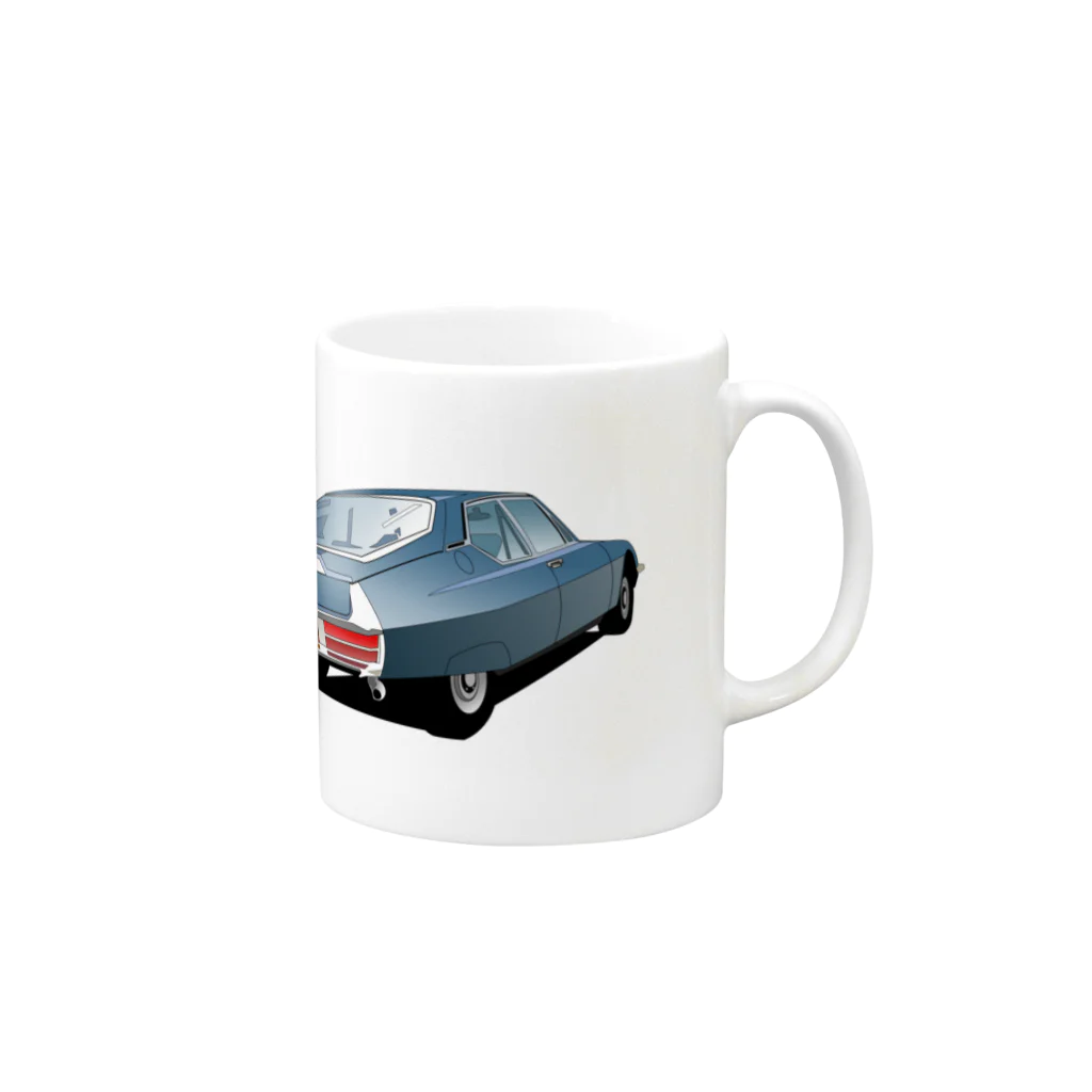 AMANE MOTOR inc.のエスM Mug :right side of the handle