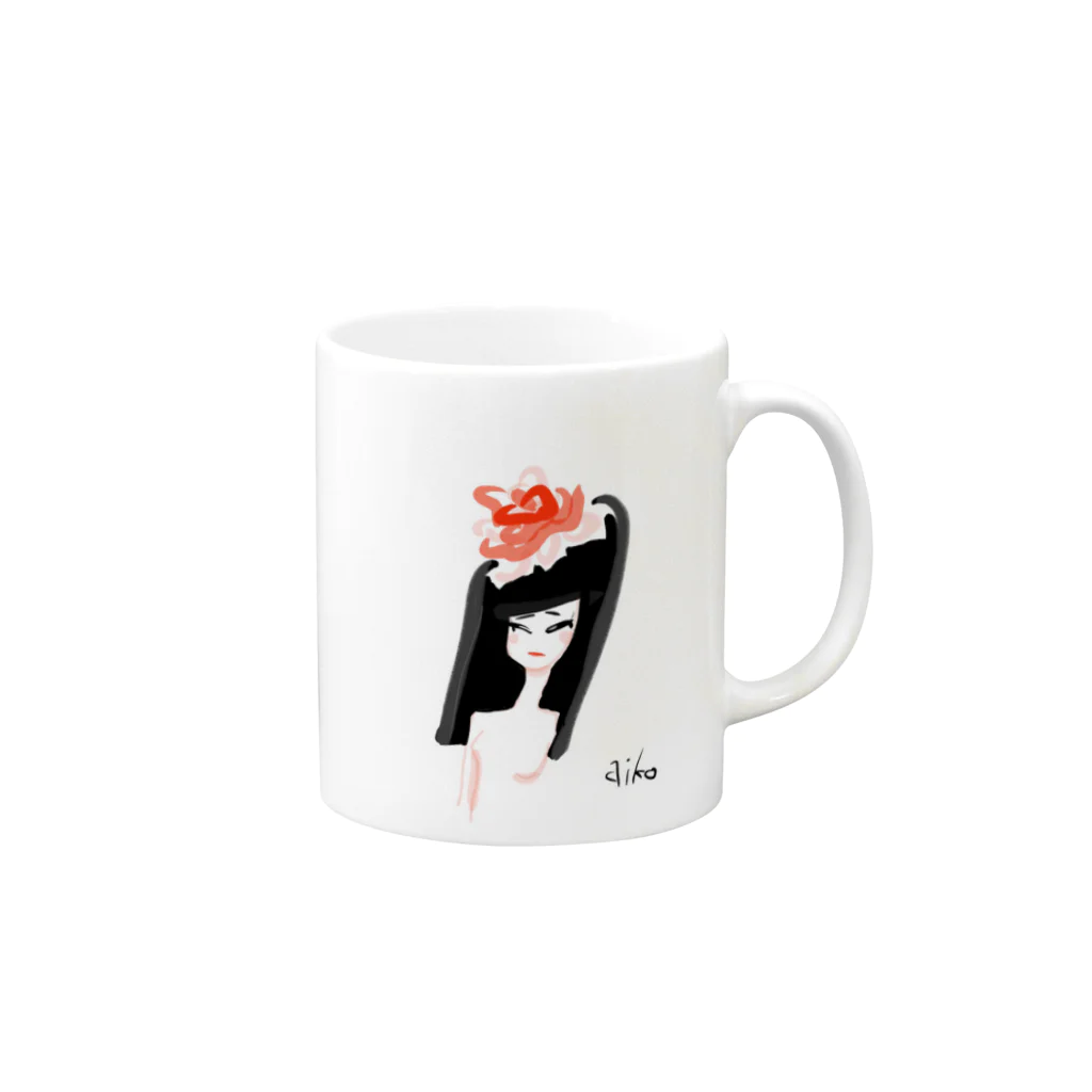 aikoの花であることの重み Mug :right side of the handle