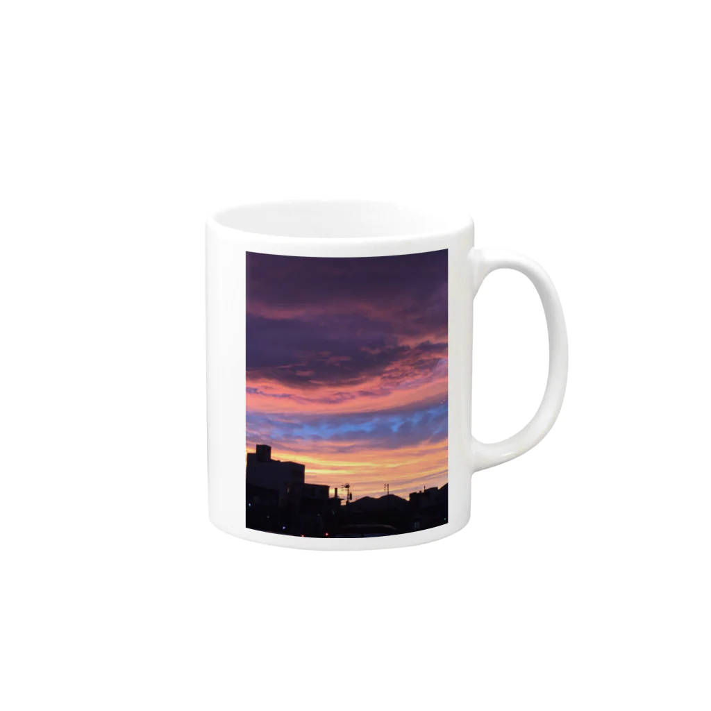 クサナギの夕焼け Mug :right side of the handle