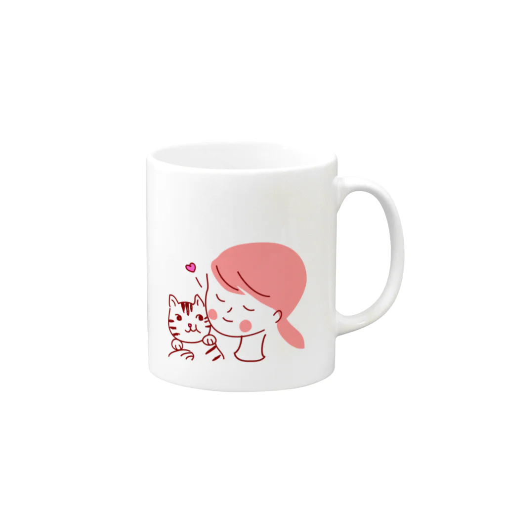 Sabbyのにゃんこ大好き Mug :right side of the handle