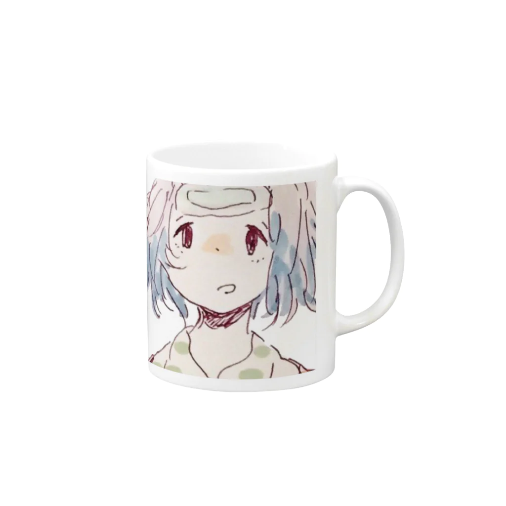 みいこのおねつ Mug :right side of the handle