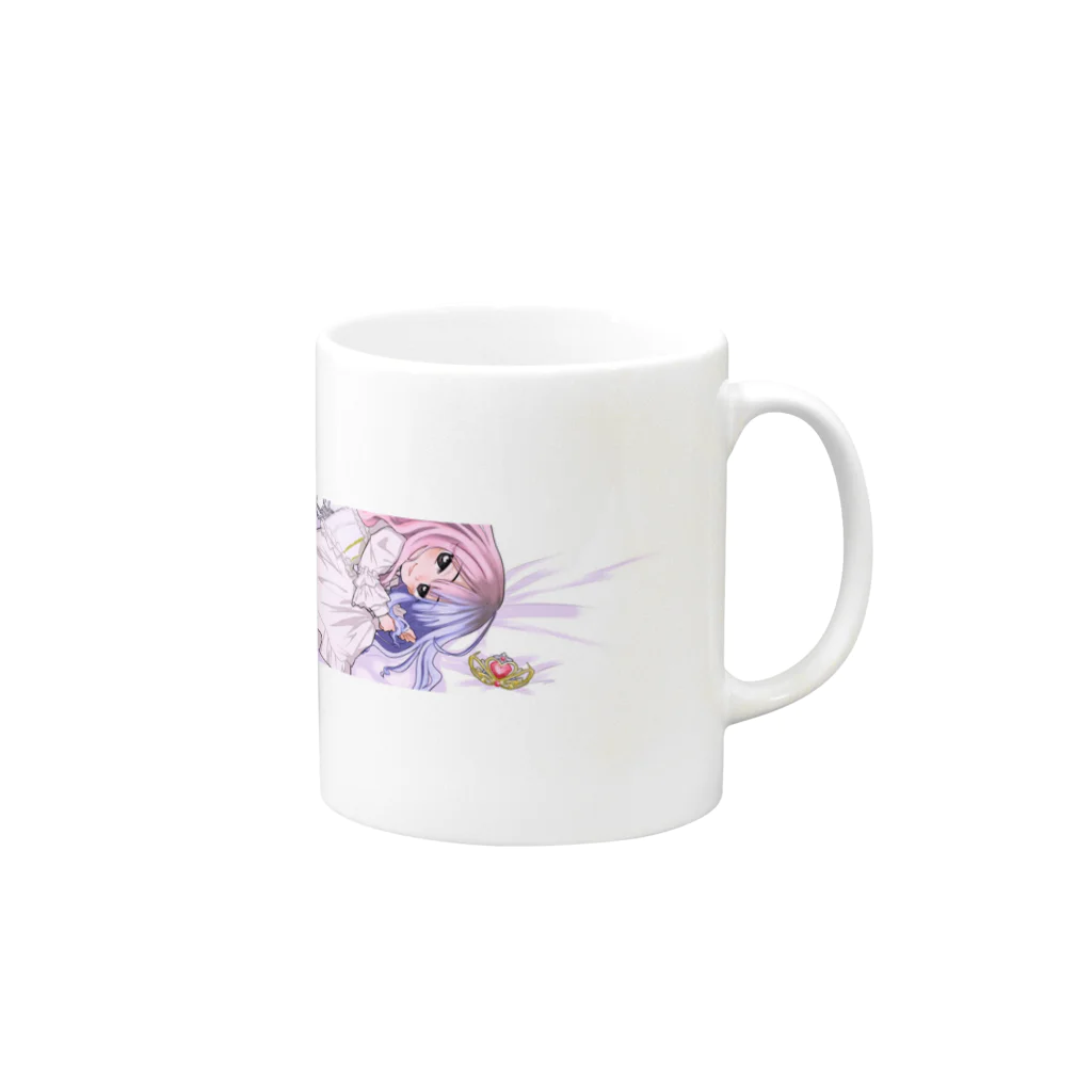 子玉あいかのリラックスプリンセス Mug :right side of the handle