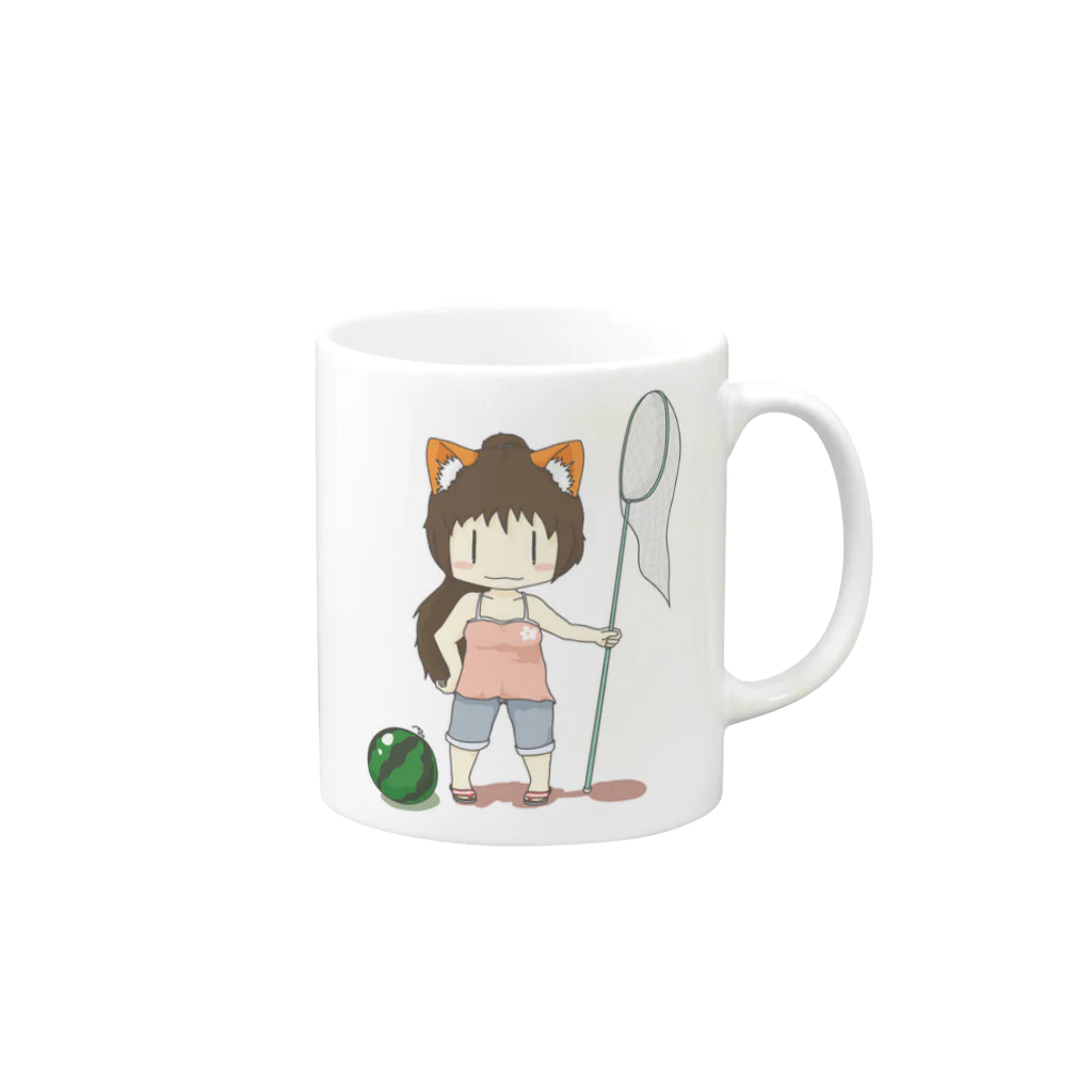 えれす＠珍獣のめいどいんえれす0002　たいぷA Mug :right side of the handle