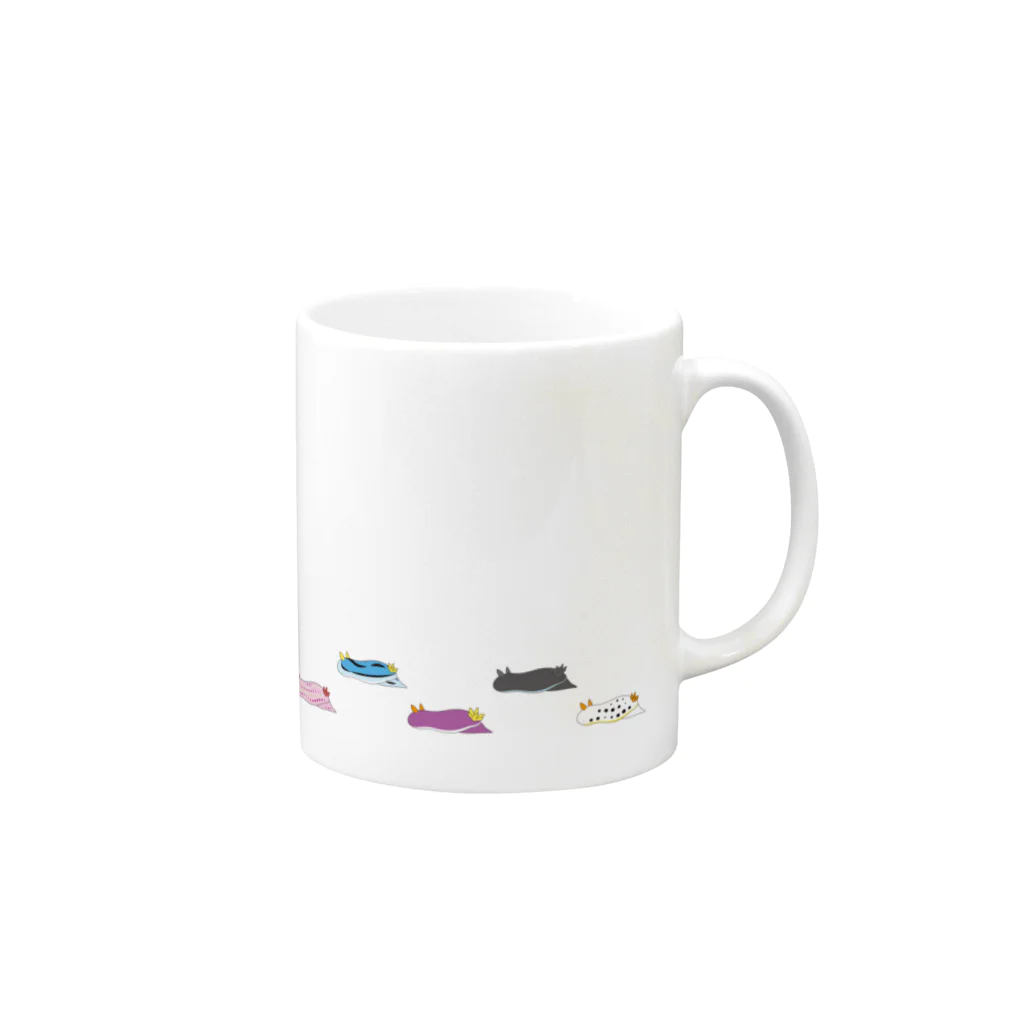 ぬすよのうみうしマグ Mug :right side of the handle