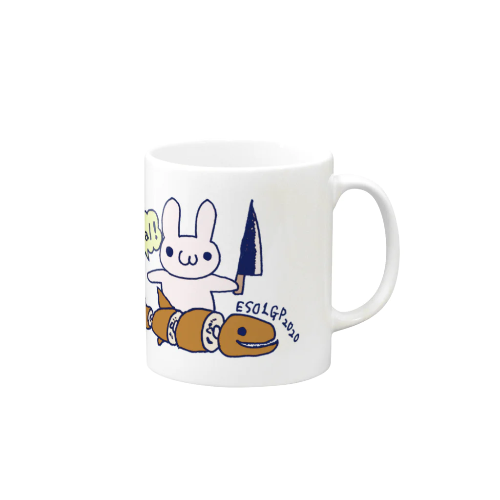 Tsuna ⁂のえそをさばくうさぎ Mug :right side of the handle