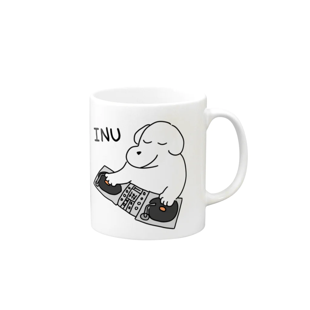 ヒロヒロムのDJ INU Mug :right side of the handle