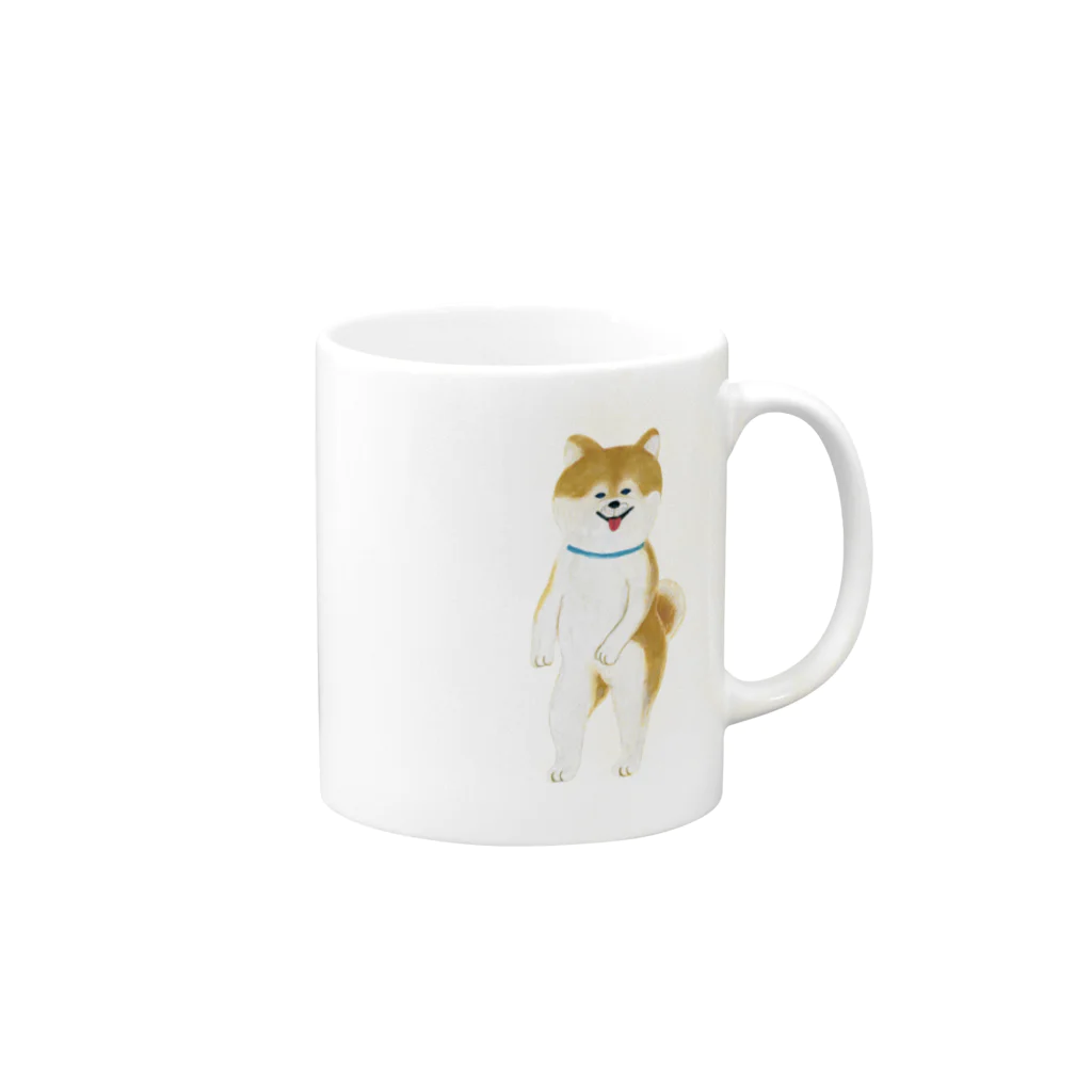 ヘロシナキャメラ売り場のちんころ Mug :right side of the handle