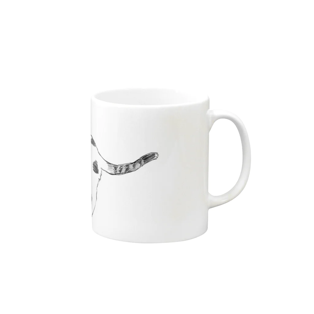 cancanのカン太① Mug :right side of the handle