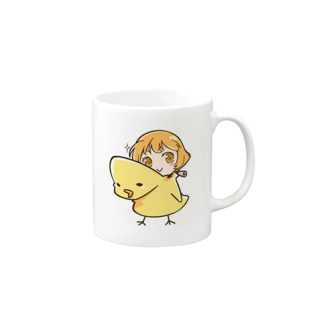 天音もにの着ぐるみマグカップ Mug :right side of the handle