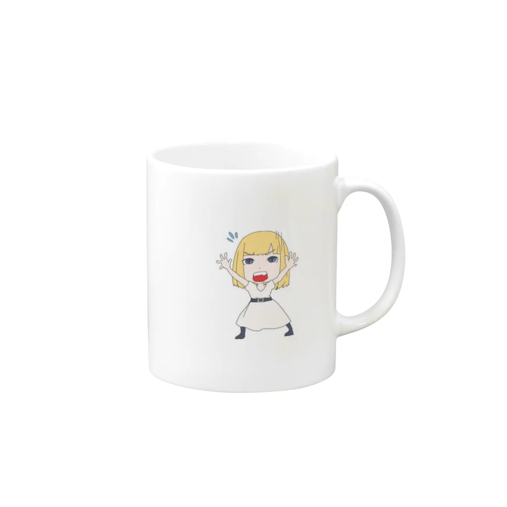 天音もにのお客様ー！マグカップ Mug :right side of the handle