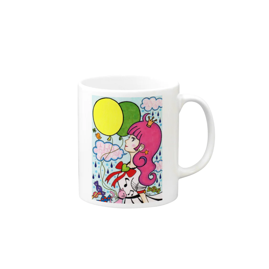 ★kiki★の雨ふり Mug :right side of the handle