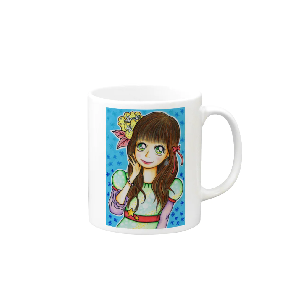 ★kiki★のおめかし Mug :right side of the handle