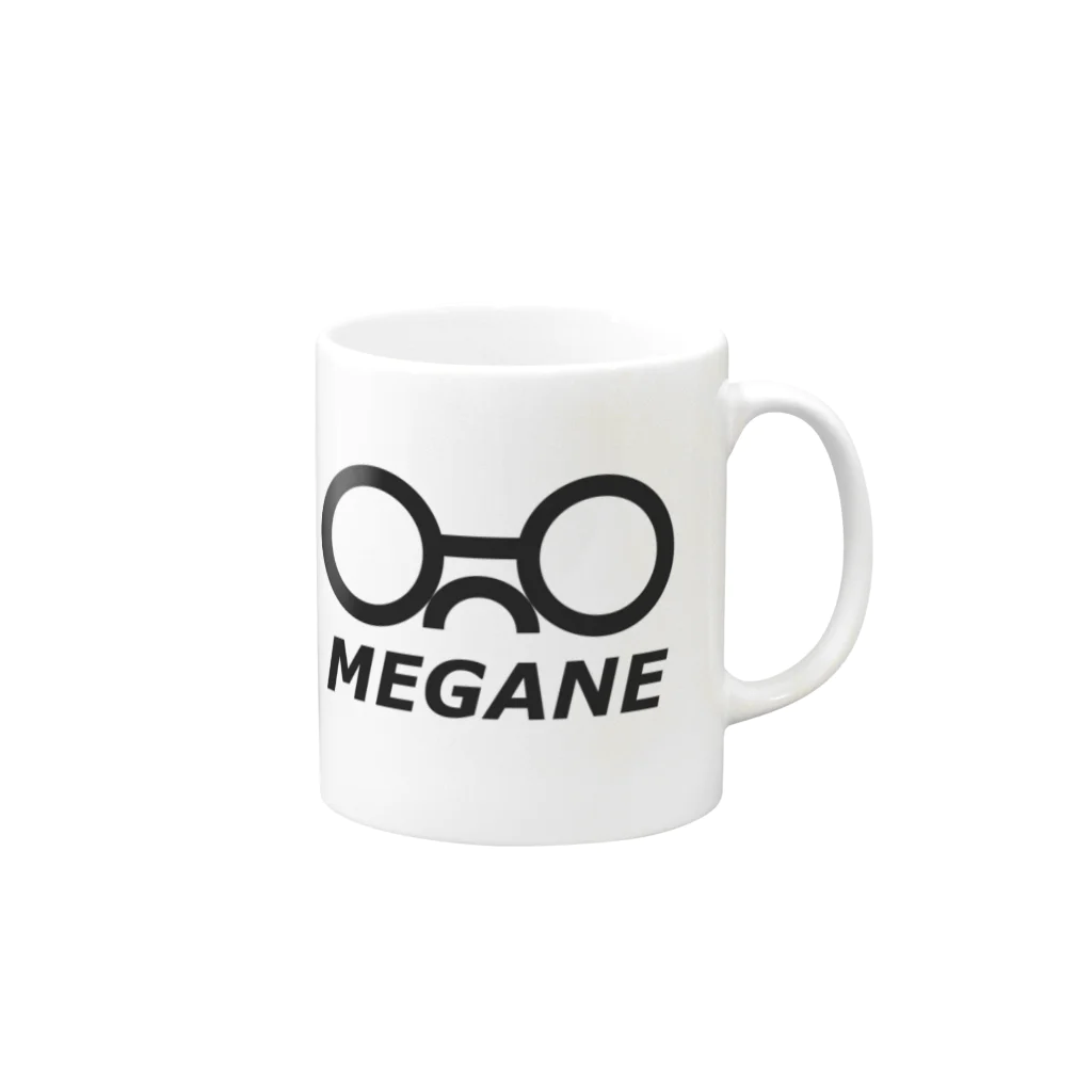 Minimal Design HausのMEGANE マグカップの取っ手の右面