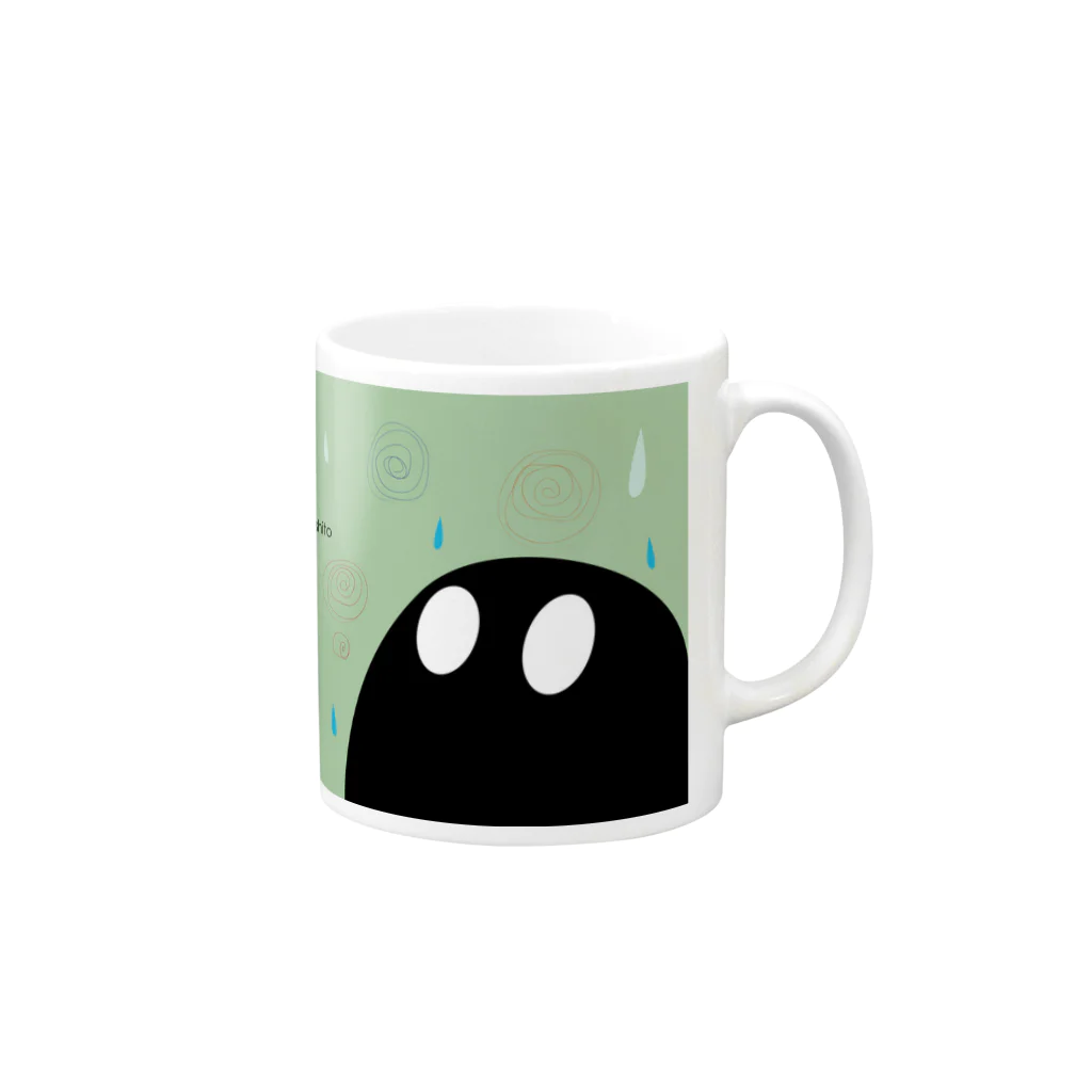 totuki's art shopのguruguru shitoshito Mug :right side of the handle