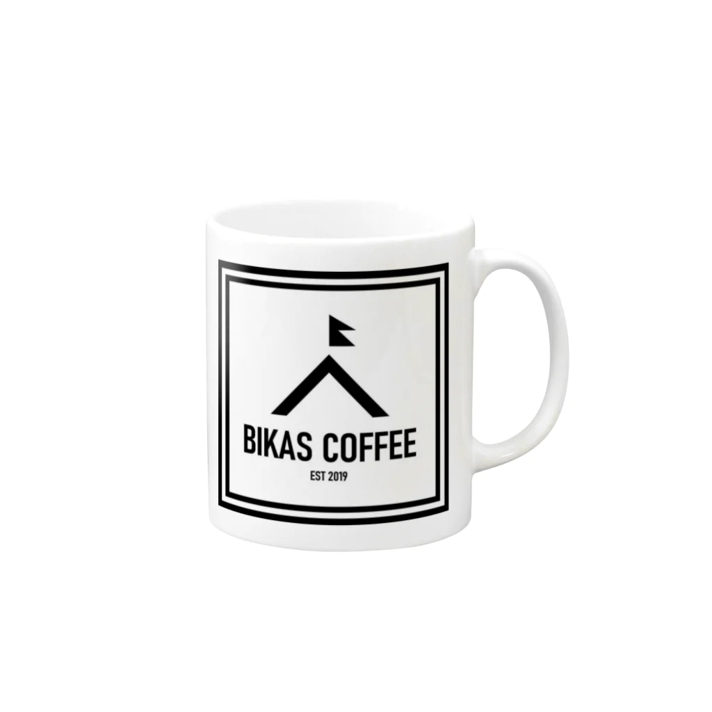 BIKAS COFFEEのBIKAS COFFEEマグカップ マグカップの取っ手の右面