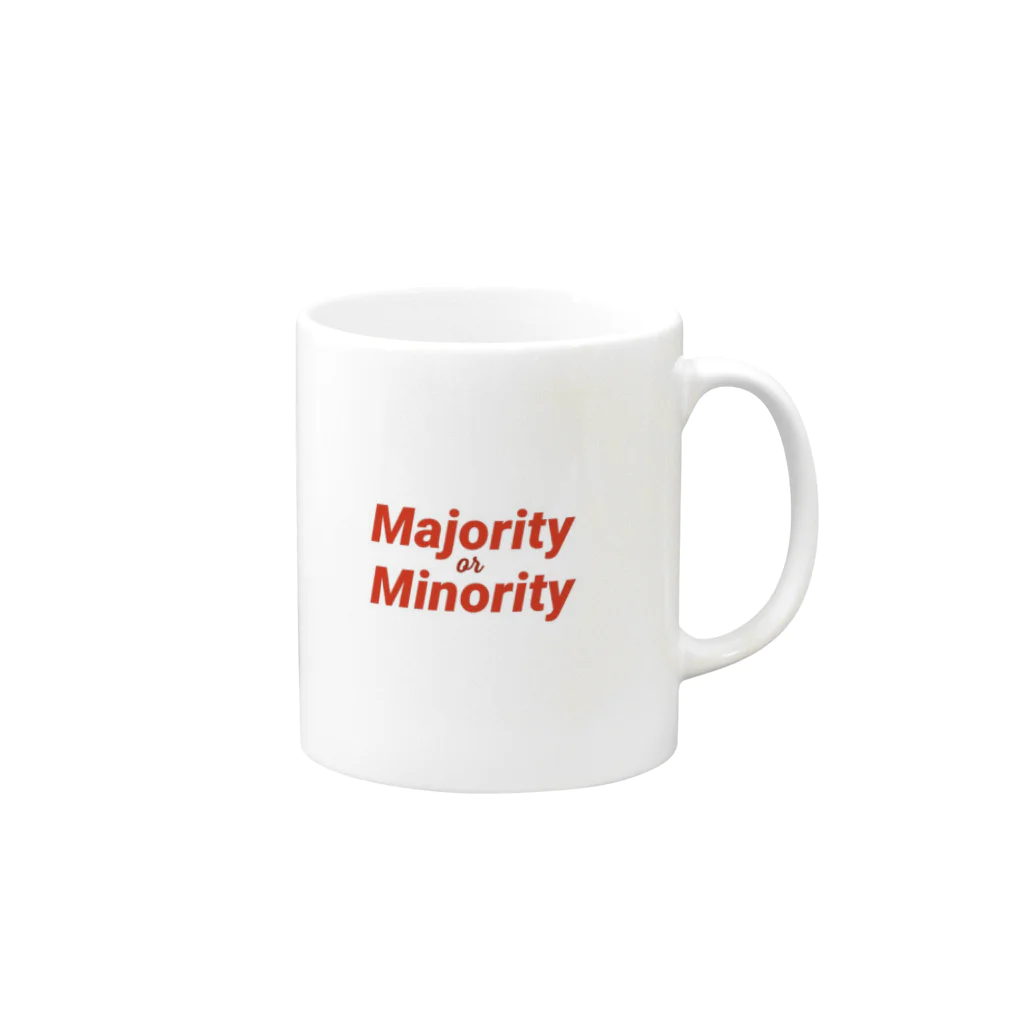 MAiCOのMajority or Minority Mug :right side of the handle