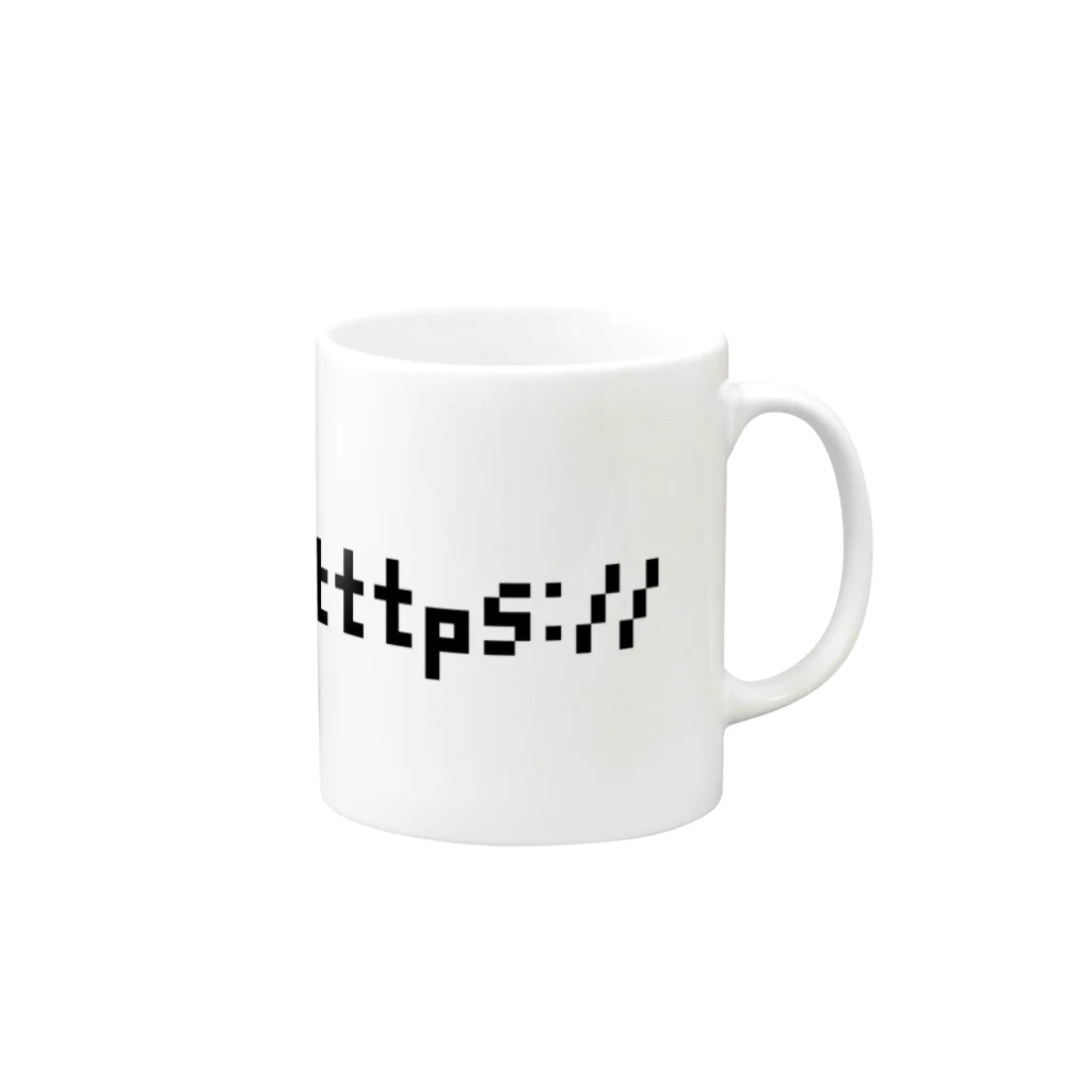 UP BANANAのhttttttttttttps:// Mug :right side of the handle