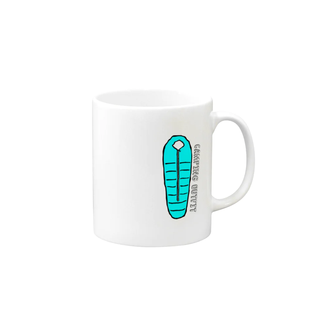 kosumamaのキャンピング寝袋 Mug :right side of the handle