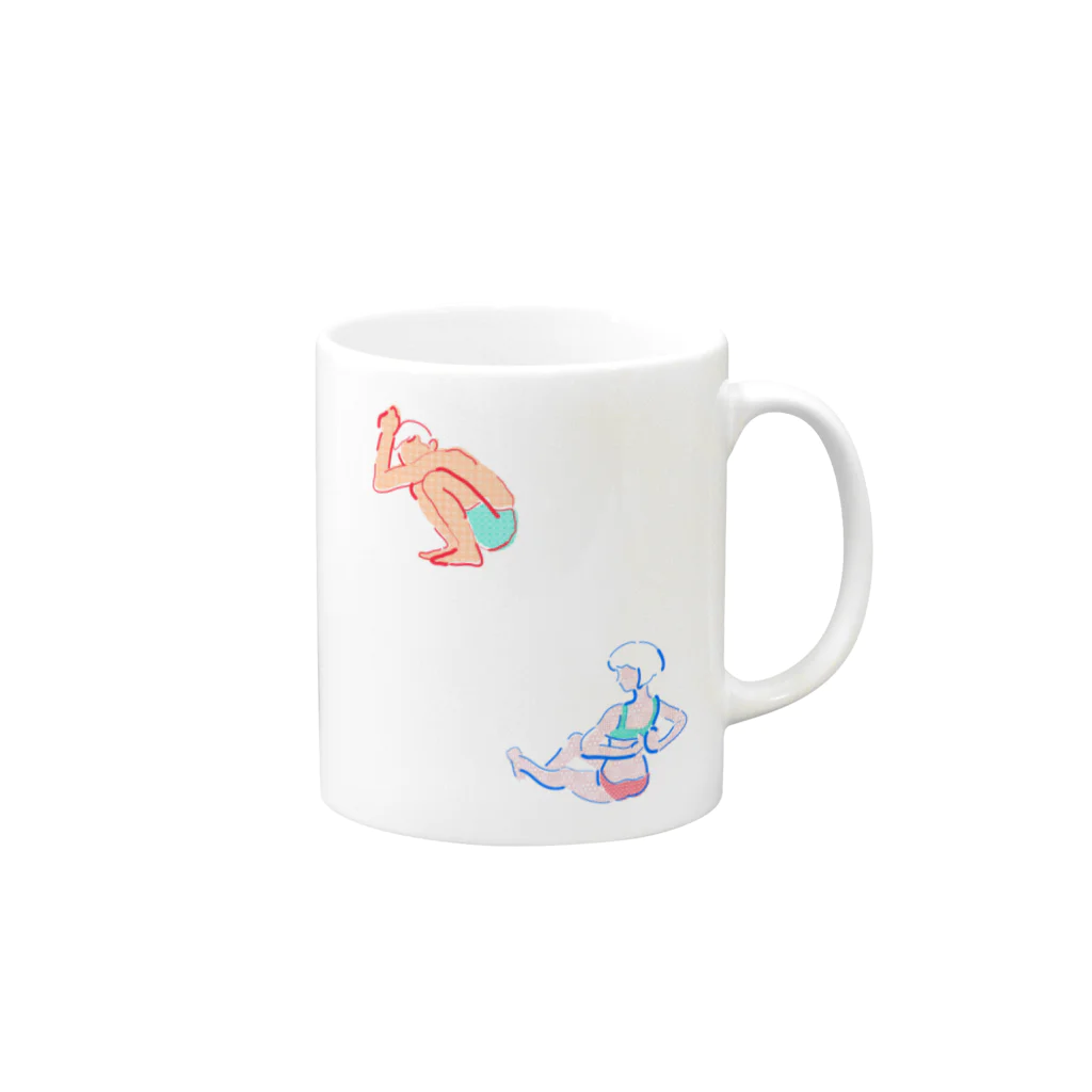 bowwowのunderwear Mug :right side of the handle