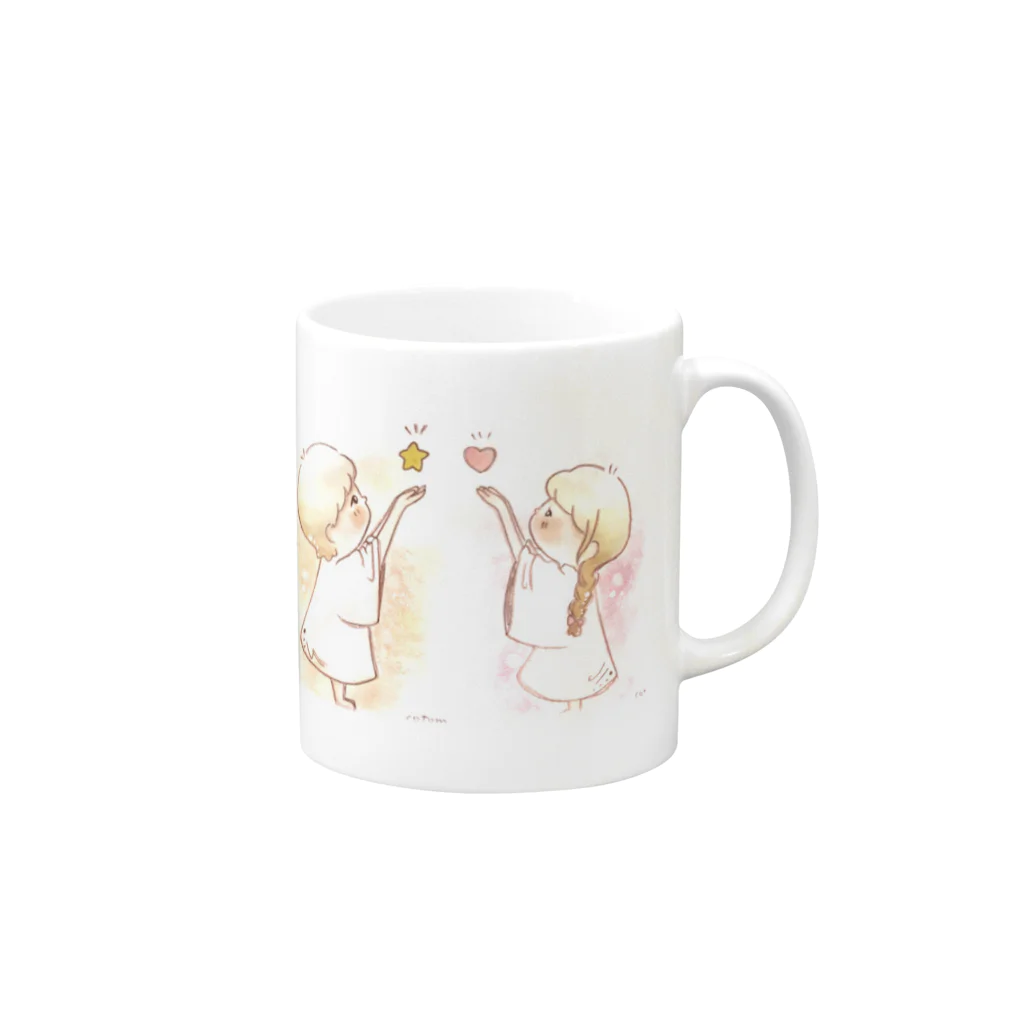 cotomiのふぁぼからいいねに Mug :right side of the handle