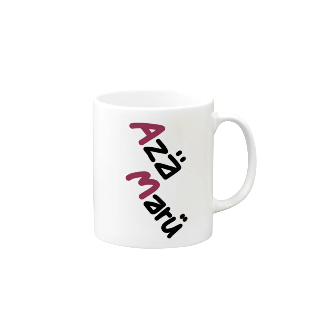 まるるのAzaMaru Mug :right side of the handle