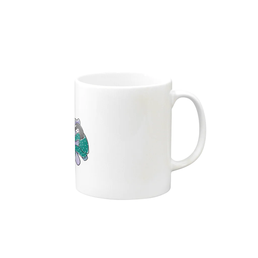 ﾌｸﾄﾞﾒのあなた Mug :right side of the handle