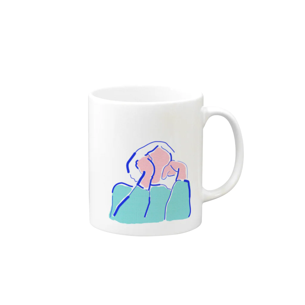 bowwowのう〜ん Mug :right side of the handle