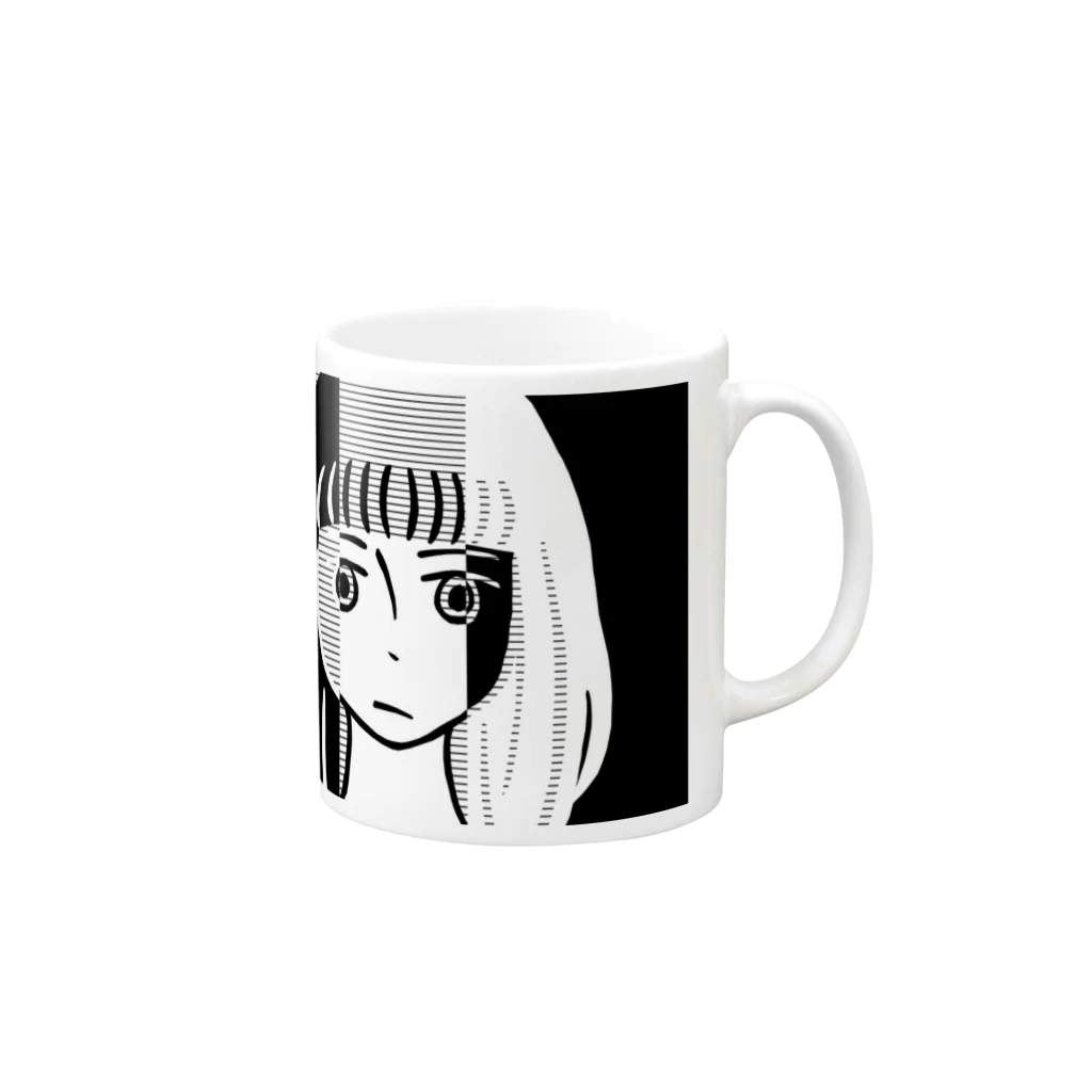 yummi's itemの三重人格ちゃん Mug :right side of the handle