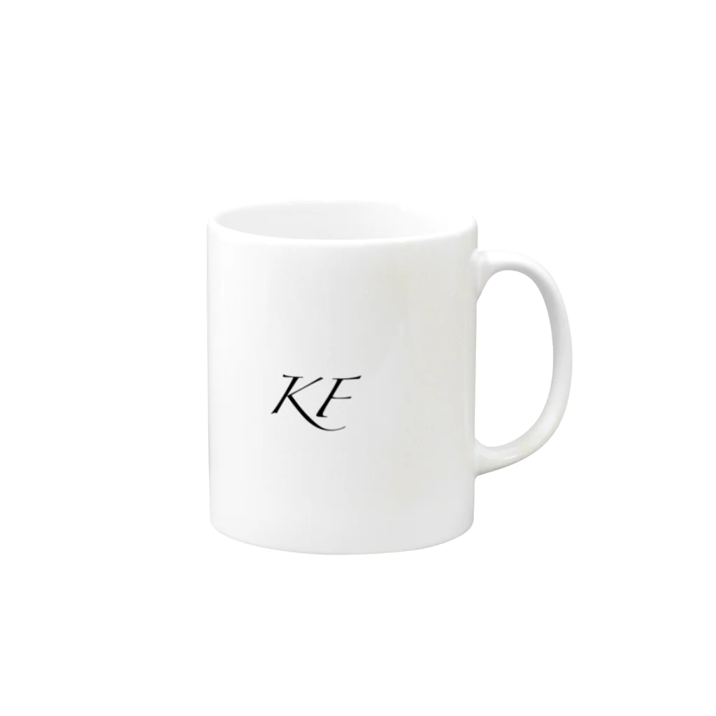 KOFE!SHOP(こふぇショップ)のKFマグカップ Mug :right side of the handle