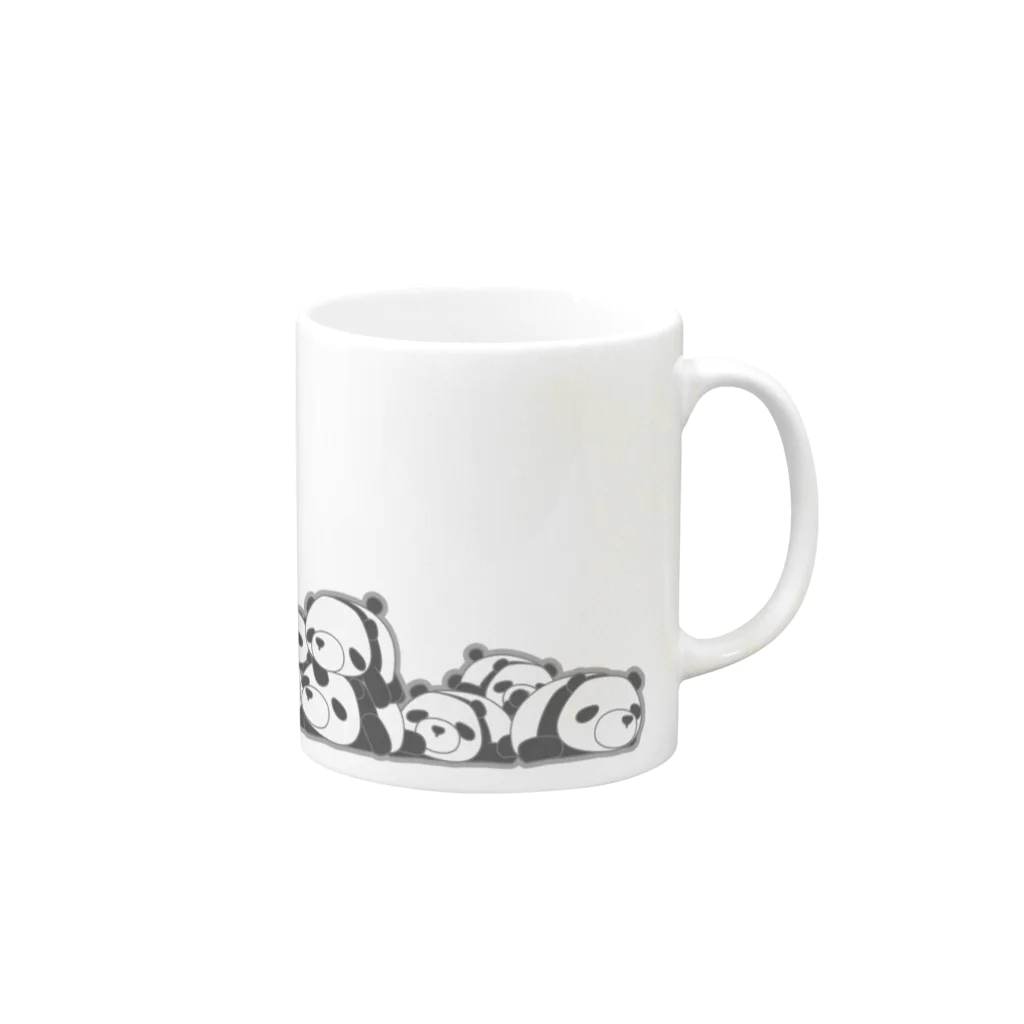 NaOsCripsssのパンダらけ Mug :right side of the handle