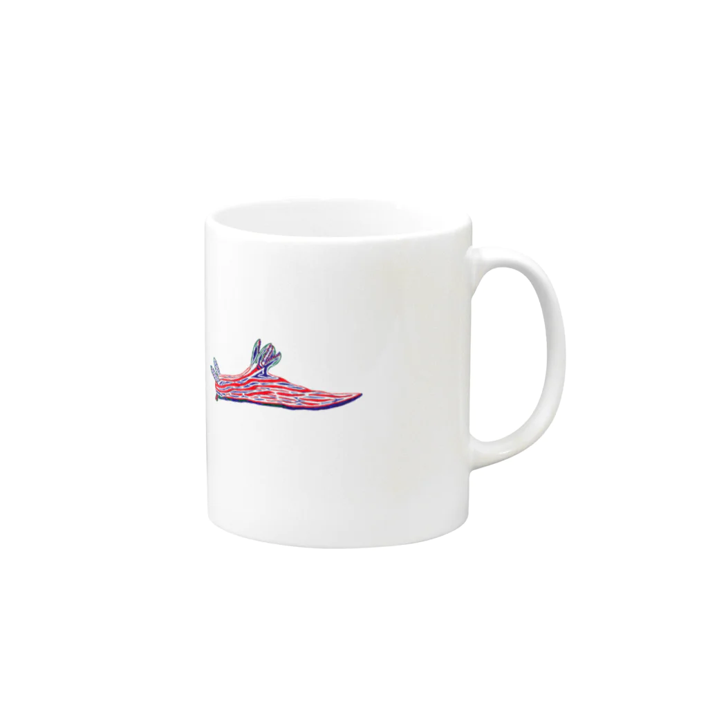 SHIRASWORKSのリュウグウウミウシ Mug :right side of the handle