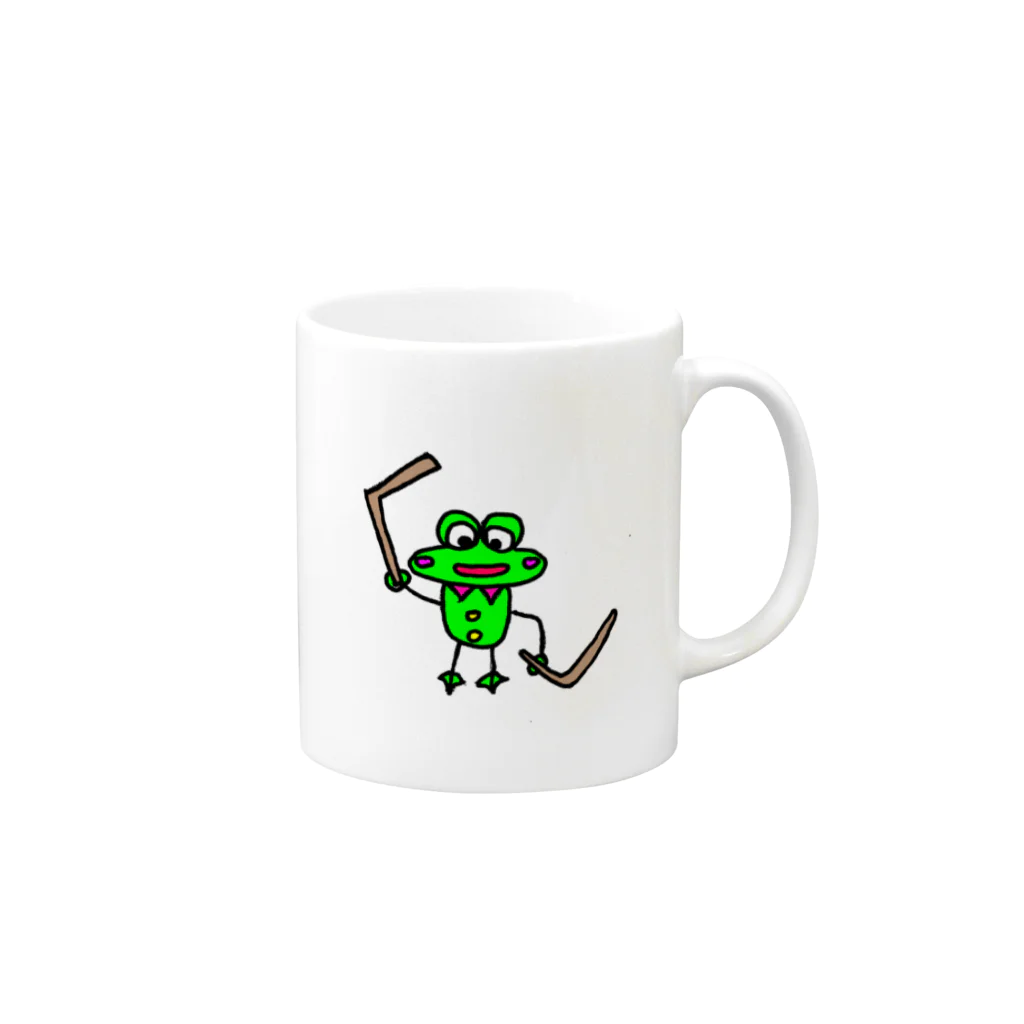 Seita 「🐸」のにゃんちゅ Mug :right side of the handle