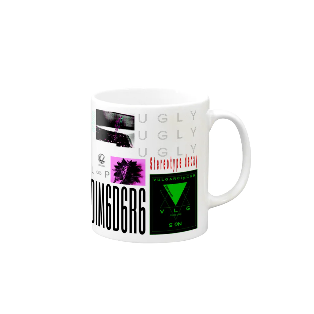 DIMADARA BY VULGAR CIRCUSのL∞P UGLY/DB_08 Mug :right side of the handle