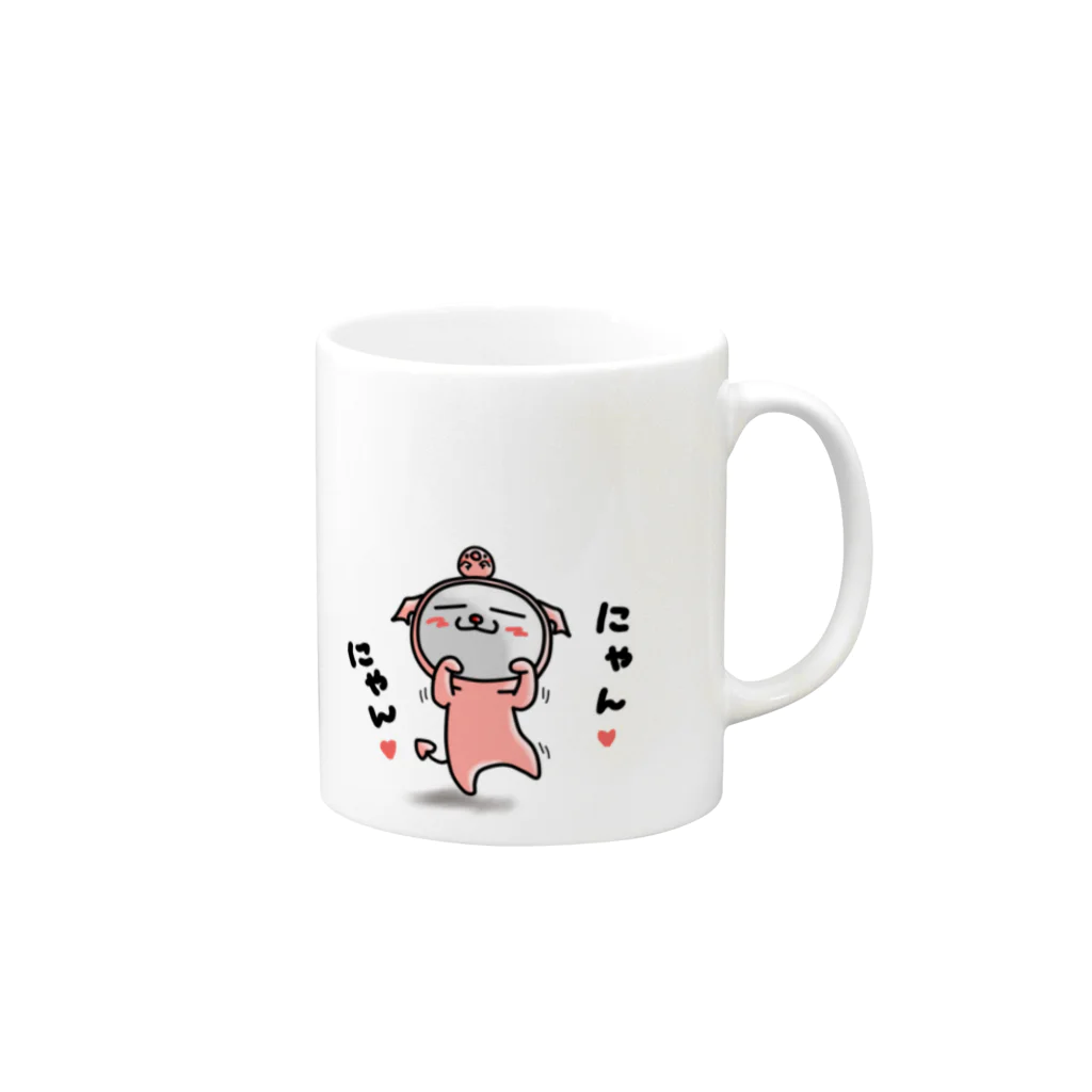 shinsokunotakaのみにねこ Mug :right side of the handle