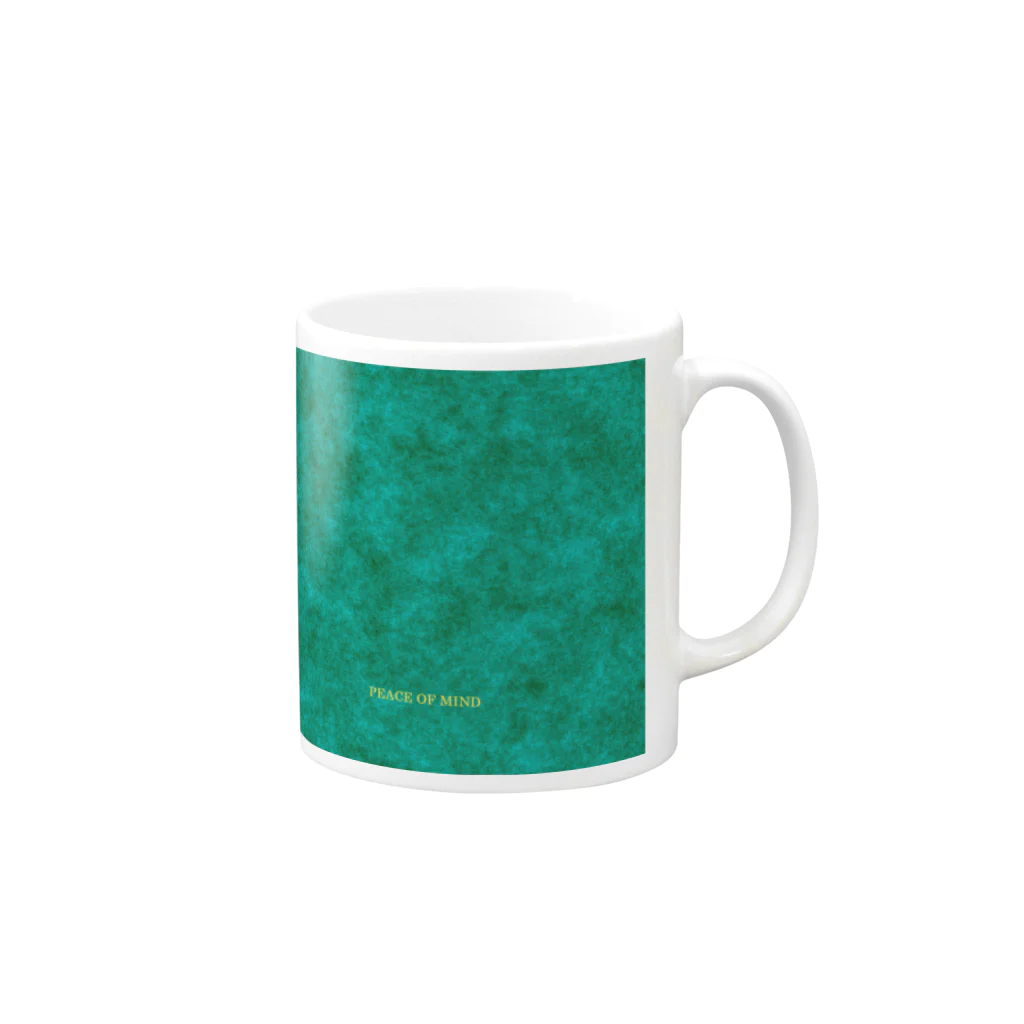 Momonngamonnga zakka のPEACE OF MIND Mug :right side of the handle